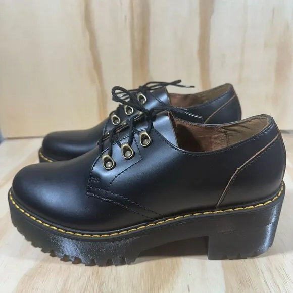 Dr Martens Leona Lug Sole Platform Derby Shoes Women’s Size 10 - NWT