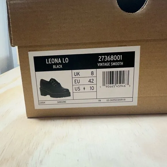 Dr Martens Leona Lug Sole Platform Derby Shoes Women’s Size 10 - NWT