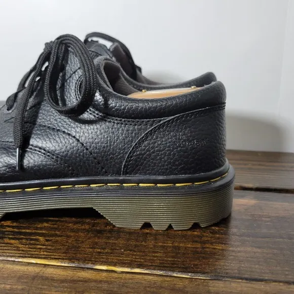 Dr. Martens Men's Black Leather Shoes ASHFELD Size 11 M US