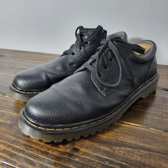 Dr. Martens Men's Black Leather Shoes ASHFELD Size 11 M US