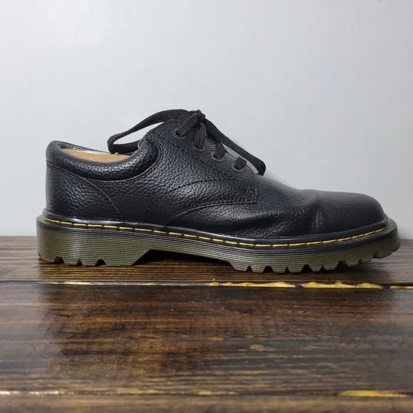 Dr. Martens Men's Black Leather Shoes ASHFELD Size 11 M US