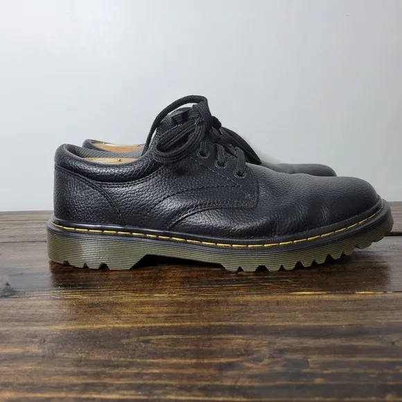 Dr. Martens Men's Black Leather Shoes ASHFELD Size 11 M US