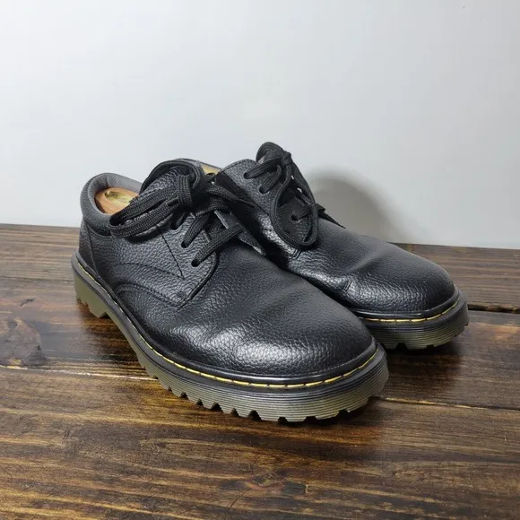Dr. Martens Men's Black Leather Shoes ASHFELD Size 11 M US