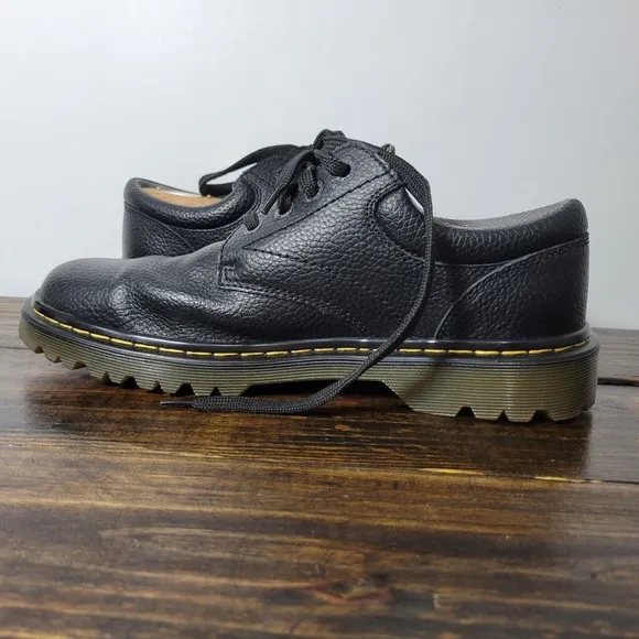 Dr. Martens Men's Black Leather Shoes ASHFELD Size 11 M US