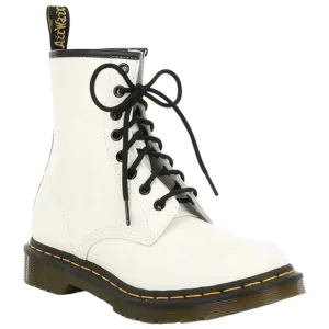 Dr Martens Smooth Leather Lace Up White Boots Women’s Size 7 Men’s 6