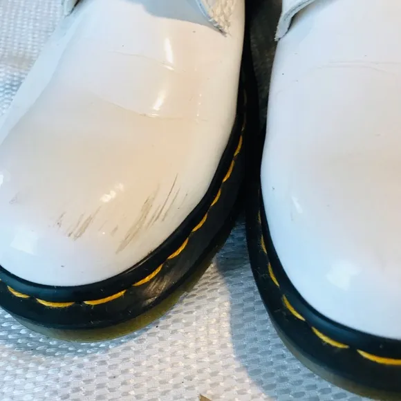 Dr.martens women White Leather Lace-Up Boots