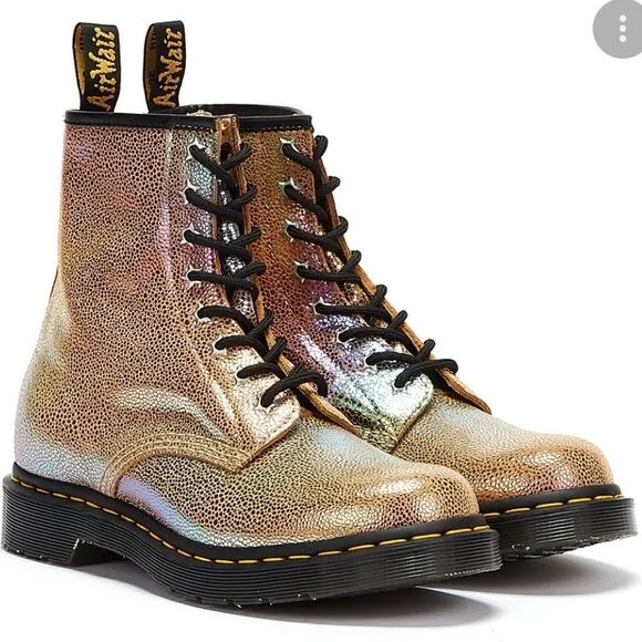 Dr.Martens 1460 Ray Sand Rainbow Boots NWT
