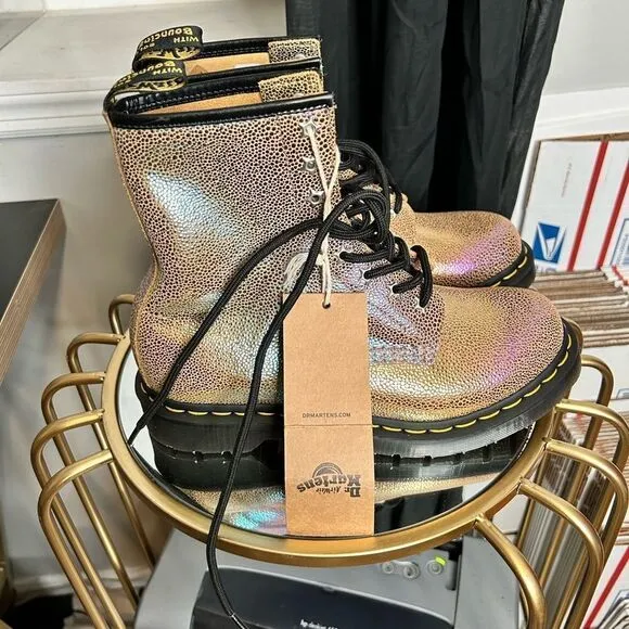 Dr.Martens 1460 Ray Sand Rainbow Boots NWT