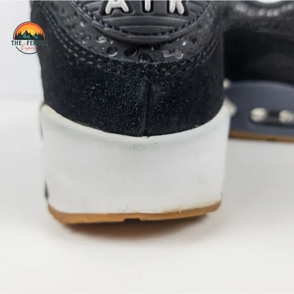 DS Nike 2015 Air Max 90 Premium Black Safari Safari Animal Shoes Womens Size 8