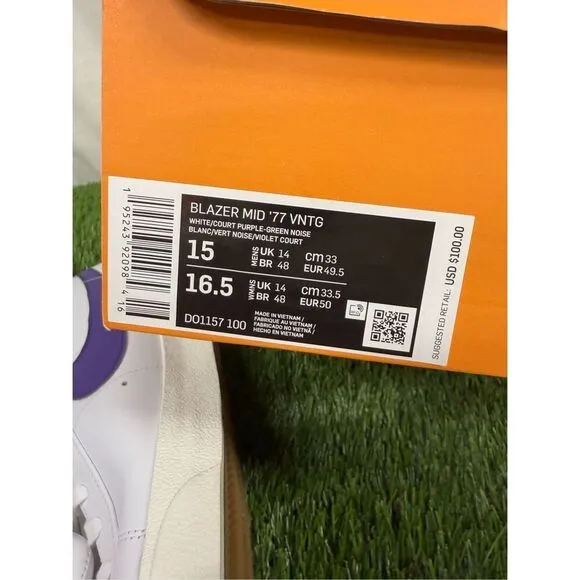 DS NEW Nike Blazer Mid '77 VNTG Joker DO1157-100 Men’s Size 15