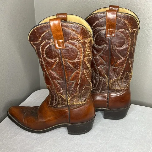 Durango Brown Leather Boots Size 9.5B
