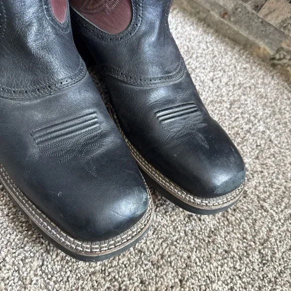 Durango Men's Size 12 EE Black and Brown Weatern Cowboy Boots