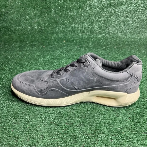Ecco Gray Leather Athletic Shoes CS16 Men's Size 42 US 8-8.5