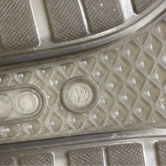 Ecco Gray Leather Athletic Shoes CS16 Men's Size 42 US 8-8.5