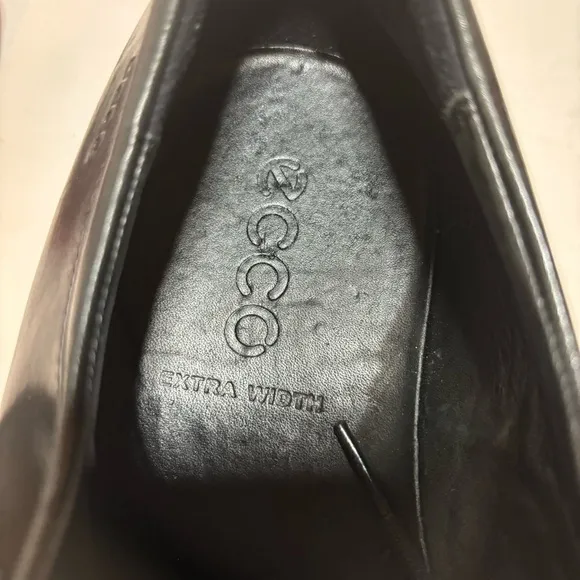 ECCO Men's Black Leather Oxford Metropole London Derby Shoes Sz 13 12 12.5 / 47
