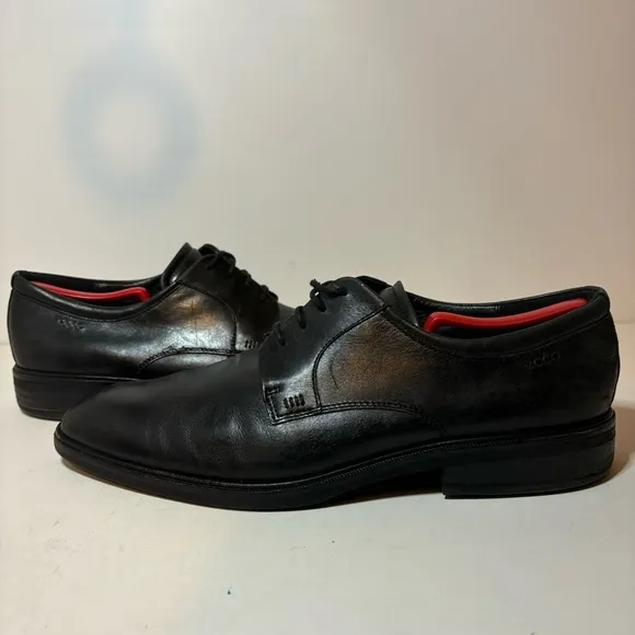 ECCO Men's Black Leather Oxford Metropole London Derby Shoes Sz 13 12 12.5 / 47