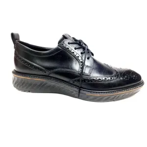 ECCO Men's Hybrid Lite ST.1 Black Leather Wingtip Brogue Shoes Size 43 EU/ 9 US