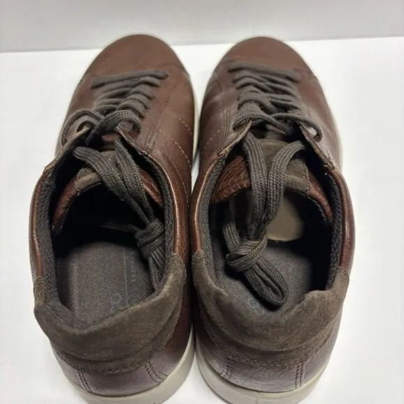 Ecco Men’s Street Lite Retro Brown Leather Sneakers, Size US9-9.5M, EU43