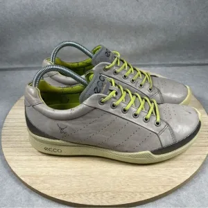 Ecco Spikeless Golf Shoes Mens EU 40 US 7 Gray Biom Hydromax Yak Leather