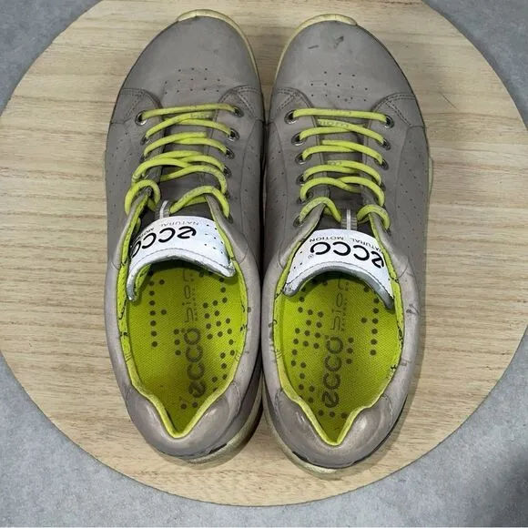 Ecco Spikeless Golf Shoes Mens EU 40 US 7 Gray Biom Hydromax Yak Leather
