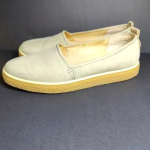 ECCO Women's Crepetray Slip on Sage Green Loafer Size US 12-12.5 EU 43