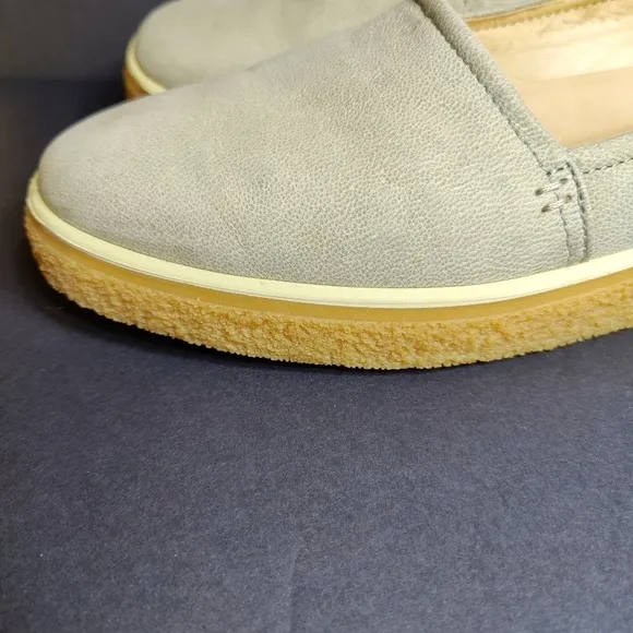 ECCO Women's Crepetray Slip on Sage Green Loafer Size US 12-12.5 EU 43