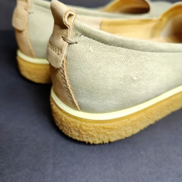 ECCO Women's Crepetray Slip on Sage Green Loafer Size US 12-12.5 EU 43