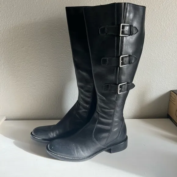 ECCO WOMEN'S HOBART BUCKLE Boots Size 38 (US 7-7.5)$230.00