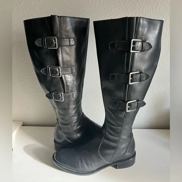 ECCO WOMEN'S HOBART BUCKLE Boots Size 38 (US 7-7.5)$230.00