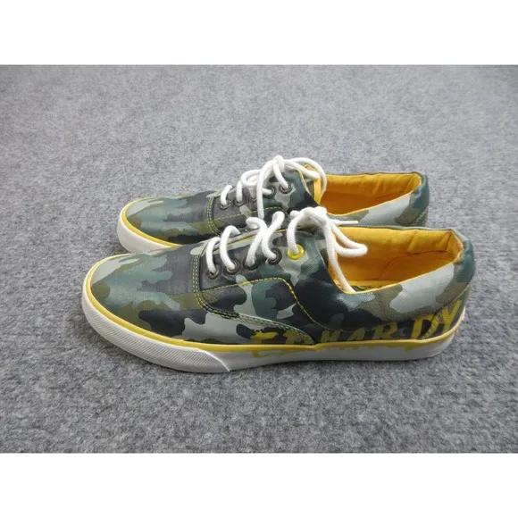 Ed Hardy Louise Lowrise Shoes Mens Size 9 Green Camo‎ 11SLO102M