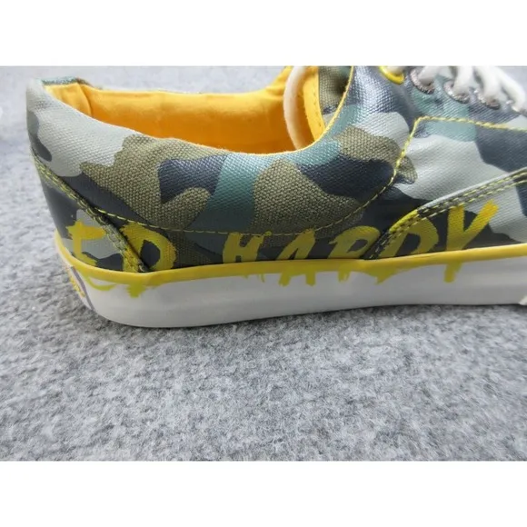 Ed Hardy Louise Lowrise Shoes Mens Size 9 Green Camo‎ 11SLO102M