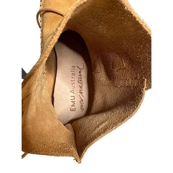 EMU Australia Women’s Burnie Suede Leather Hidden Wedge Bootie Boots Size 7