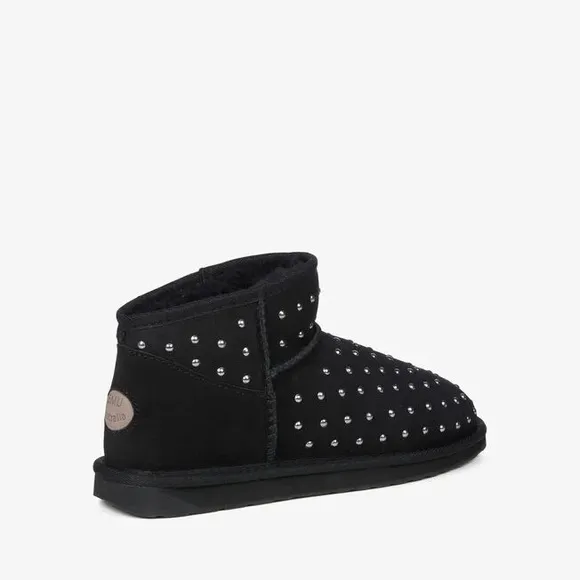 EMU Australia Yilpi Black Studded Ankle Boots size 7