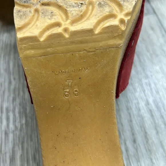 ESNY Made in Italy 1970S ITALIAN LEATHER MULES