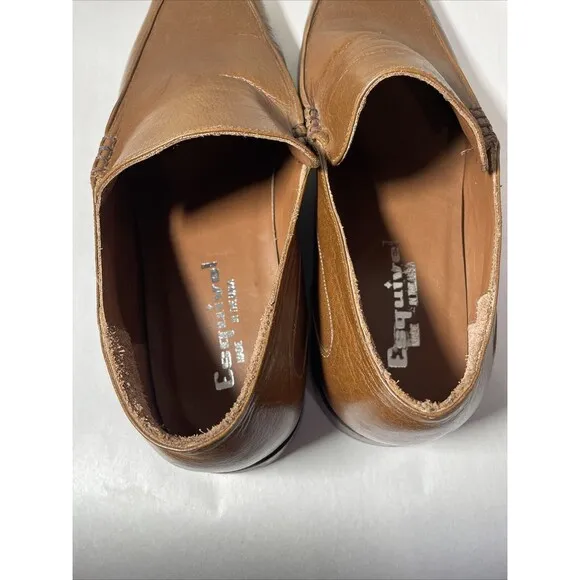 Esquivel Loafers Made in USA Mens Size 14 Brown The Don Shoes Slip On Handmade