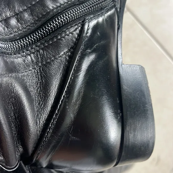 EUC Bagatto black buttery soft leather sexy over the knee 1” heel zip up boots