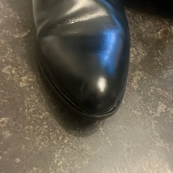 EUC Bagatto black buttery soft leather sexy over the knee 1” heel zip up boots