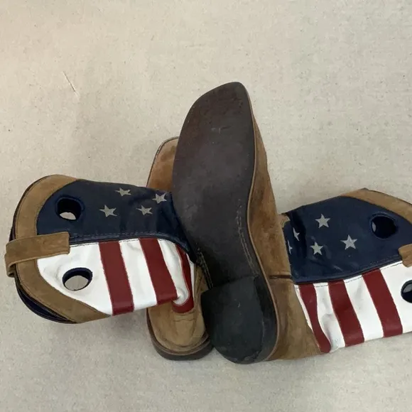 EUC Mens Smoky Mountain Patriotic Western Boots