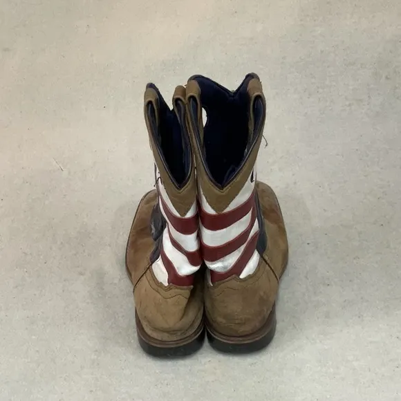 EUC Mens Smoky Mountain Patriotic Western Boots