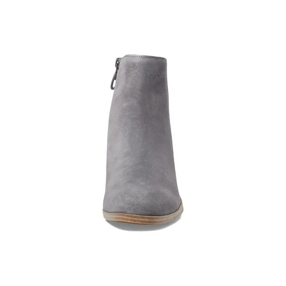 Excalibur Gray Oiled Suede Lucky Mikasi Brand Booties Sz 6 1/2 NIB