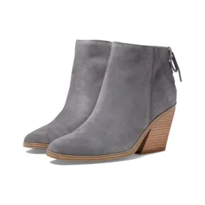 Excalibur Gray Oiled Suede Lucky Mikasi Brand Booties Sz 6 1/2 NIB