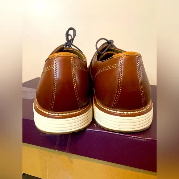 Excluded: Johnston &amp; Murphy Upton Brown Leather Oxford Shoes