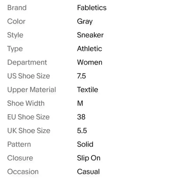Fabletics Women's Pier Platform Grey Heather Knit Slip On Shoes
