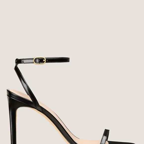 Famous Stuart Weitzman Black Patent Heels BRAND NEW! The ICONIC! Nudist Nudesong