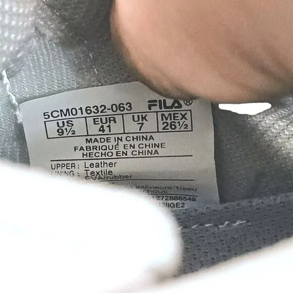 Fila Gennaio Prism Leather Suede Sneaker Women's Sz 9.5 Metallic Rainbow High