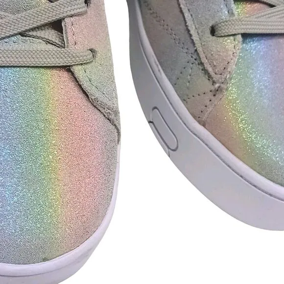 Fila Gennaio Prism Leather Suede Sneaker Women's Sz 9.5 Metallic Rainbow High