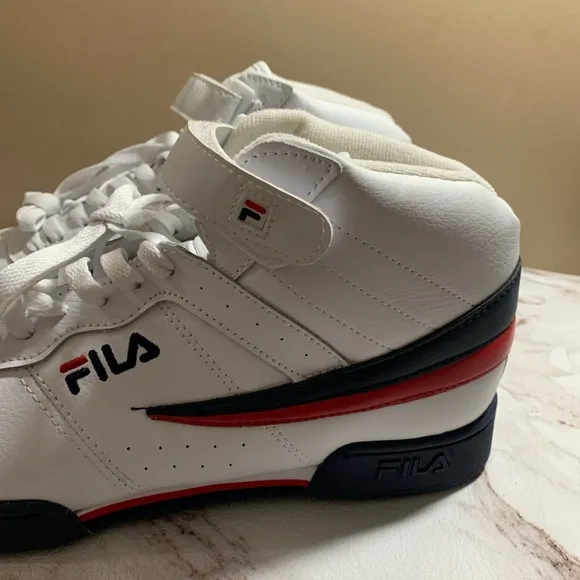 Fila Vulc Mens White High Top Lace Up Sneakers 12