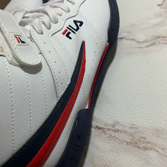 Fila Vulc Mens White High Top Lace Up Sneakers 12
