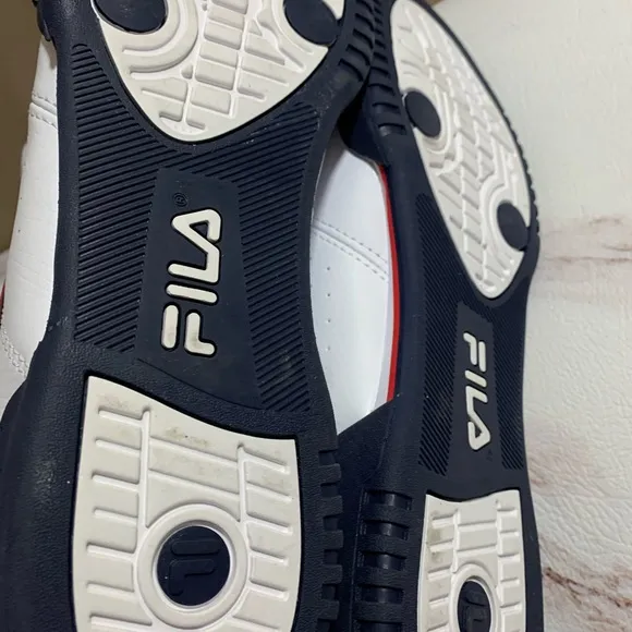 Fila Vulc Mens White High Top Lace Up Sneakers 12