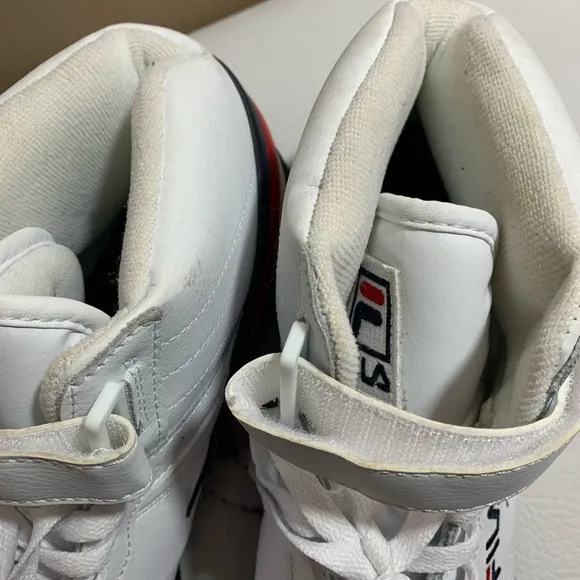 Fila Vulc Mens White High Top Lace Up Sneakers 12
